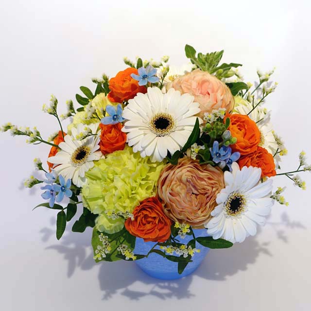 Flower The Pet ペットのお供え花 お色が選べるおまかせ生花アレンジメント ビタミンカラー Mサイズ Flower The Pet ペットのお供え花 お色が選べるおまかせ生花アレンジメント ビタミンカラー Mサイズ